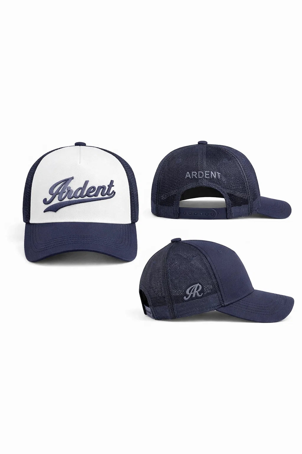 ARDENT Navy & White Cap